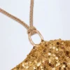 Abaco Embellished Hardware-Detail Strappy Maxi Skirt in Gold Abaco Embellished Hardware-Detail Strappy Maxi Skirt in Gold