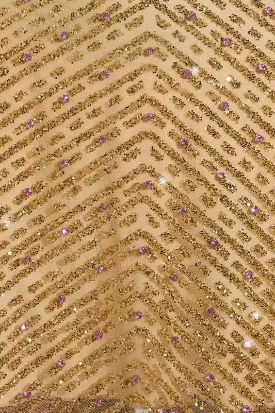 Adhara Embellished Low-Rise A-Line Micro Mini Skirt in Gold Adhara Embellished Low-Rise A-Line Micro Mini Skirt in Gold