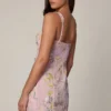 Adia Embellished A-line Mini Dress in Soft Pink Adia Embellished A-line Mini Dress in Soft Pink
