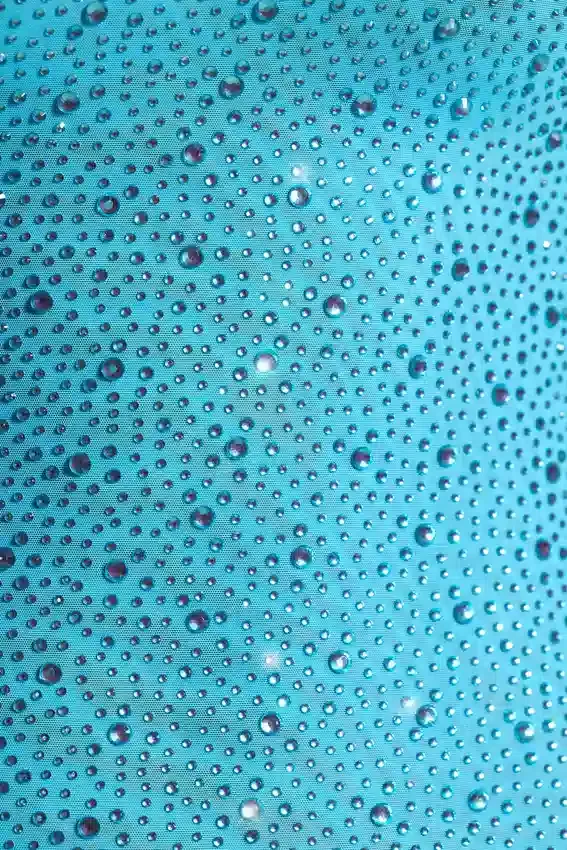 Aellin Embellished Bodycon Mini Dress in Aqua Blue Aellin Embellished Bodycon Mini Dress in Aqua Blue