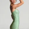 Aellin Embellished Bodycon Mini Dress in Pistachio Aellin Embellished Bodycon Mini Dress in Pistachio