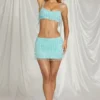 Aerin Fringed Bralette in Aqua Blue Aerin Fringed Bralette in Aqua Blue