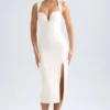 Aiko Sweetheart-Neck Midaxi Dress in Ivory Aiko Sweetheart-Neck Midaxi Dress in Ivory