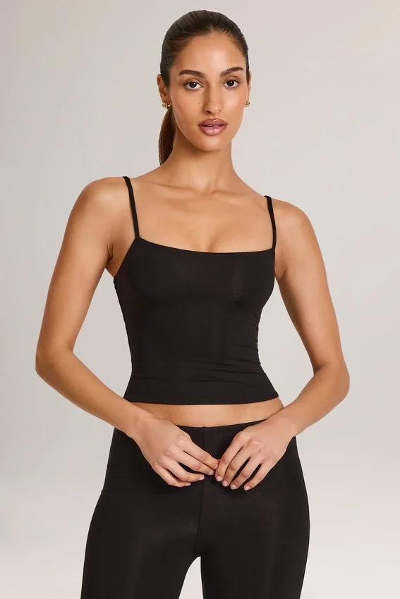 Ailany Modal Scoop-Neck Tank Top in Black Ailany Modal Scoop-Neck Tank Top in Black