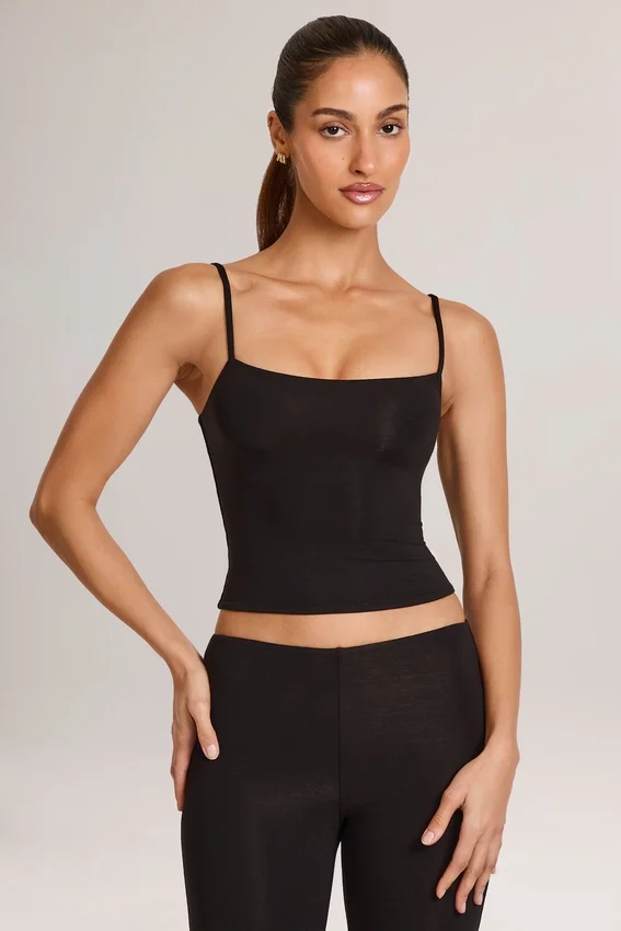 Ailany Modal Scoop-Neck Tank Top in Black Ailany Modal Scoop-Neck Tank Top in Black