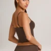 Ailany Modal Scoop-Neck Tank Top in Chocolate Brown Ailany Modal Scoop-Neck Tank Top in Chocolate Brown