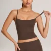 Ailany Modal Scoop-Neck Tank Top in Chocolate Brown Ailany Modal Scoop-Neck Tank Top in Chocolate Brown