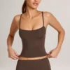 Ailany Modal Scoop-Neck Tank Top in Chocolate Brown Ailany Modal Scoop-Neck Tank Top in Chocolate Brown