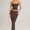 Ailany Modal Scoop-Neck Tank Top in Chocolate Brown Ailany Modal Scoop-Neck Tank Top in Chocolate Brown