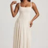Aireen Modal A-Line Midaxi Dress in Ivory Aireen Modal A-Line Midaxi Dress in Ivory