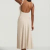 Aireen Modal A-Line Midaxi Dress in Ivory Aireen Modal A-Line Midaxi Dress in Ivory