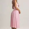 Aireen Modal A-Line Midaxi Dress in Pastel Pink Aireen Modal A-Line Midaxi Dress in Pastel Pink