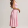 Aireen Modal A-Line Midaxi Dress in Pastel Pink Aireen Modal A-Line Midaxi Dress in Pastel Pink