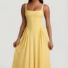 Aireen Modal A-Line Midaxi Dress in Pastel Yellow Aireen Modal A-Line Midaxi Dress in Pastel Yellow