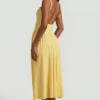 Aireen Modal A-Line Midaxi Dress in Pastel Yellow Aireen Modal A-Line Midaxi Dress in Pastel Yellow