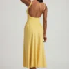Aireen Modal A-Line Midaxi Dress in Pastel Yellow Aireen Modal A-Line Midaxi Dress in Pastel Yellow