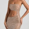 Alamea Embellished Cut-Out Bandeau Maxi Dress in Honey Alamea Embellished Cut-Out Bandeau Maxi Dress in Honey