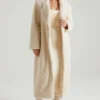 Alaska Long Shearling Coat in Cream Alaska Long Shearling Coat in Cream