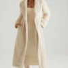 Alaska Long Shearling Coat in Cream Alaska Long Shearling Coat in Cream
