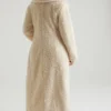 Alaska Long Shearling Coat in Cream Alaska Long Shearling Coat in Cream