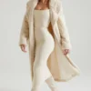 Alaska Long Shearling Coat in Cream Alaska Long Shearling Coat in Cream