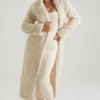 Alaska Long Shearling Coat in Cream Alaska Long Shearling Coat in Cream
