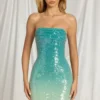 Alessi Bandeau Mini Dress in Blue Ombre Alessi Bandeau Mini Dress in Blue Ombre