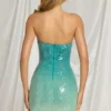 Alessi Bandeau Mini Dress in Blue Ombre Alessi Bandeau Mini Dress in Blue Ombre