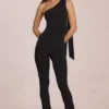 Alira Modal One-Shoulder Jumpsuit in Black Alira Modal One-Shoulder Jumpsuit in Black