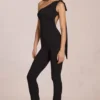 Alira Modal One-Shoulder Jumpsuit in Black Alira Modal One-Shoulder Jumpsuit in Black