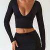 Aliz Modal Twist-Front Mid-Rise Mini Skirt in Black Aliz Modal Twist-Front Mid-Rise Mini Skirt in Black