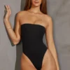 Allegra Bandeau Bodysuit in Black Allegra Bandeau Bodysuit in Black