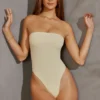 Allegra Bandeau Bodysuit in Ivory Allegra Bandeau Bodysuit in Ivory