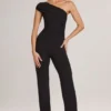 Alouette Modal One-Shoulder Jumpsuit in Black Alouette Modal One-Shoulder Jumpsuit in Black