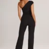 Alouette Modal One-Shoulder Jumpsuit in Black Alouette Modal One-Shoulder Jumpsuit in Black