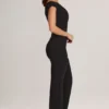 Alouette Modal One-Shoulder Jumpsuit in Black Alouette Modal One-Shoulder Jumpsuit in Black