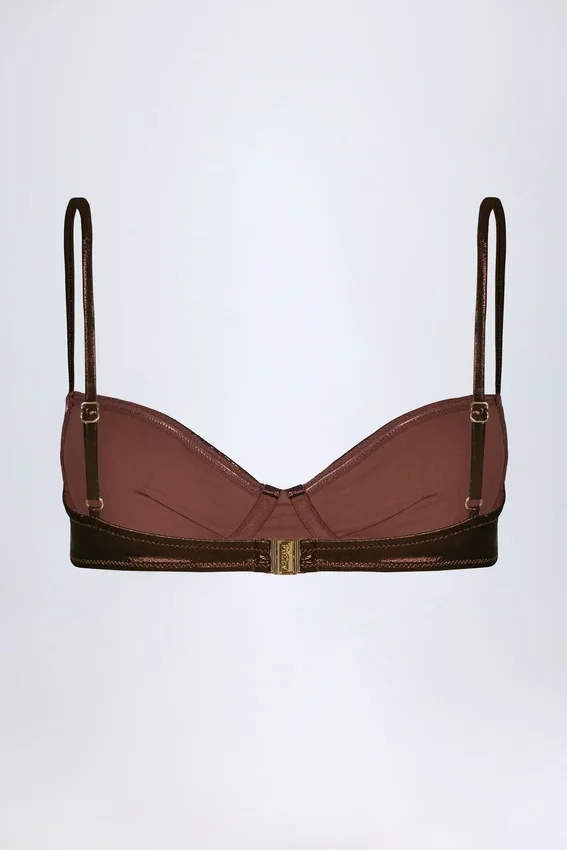 Aluna Underwired Bikini Top in Bronze Aluna Underwired Bikini Top in Bronze