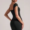 Alva Sweetheart Neckline Mini Dress in Black Alva Sweetheart Neckline Mini Dress in Black