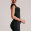 Alva Sweetheart Neckline Mini Dress in Black Alva Sweetheart Neckline Mini Dress in Black