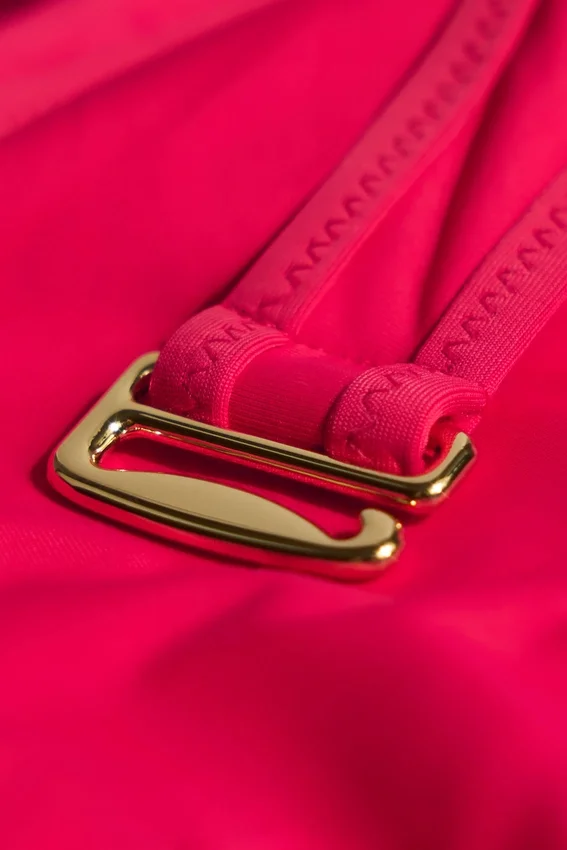 Amanyara Metallic Layered Swimsuit in Fuchsia Amanyara Metallic Layered Swimsuit in Fuchsia