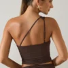 Andi Modal One-Shoulder Top in Chocolate Brown Andi Modal One-Shoulder Top in Chocolate Brown