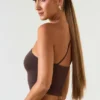 Andi Modal One-Shoulder Top in Chocolate Brown Andi Modal One-Shoulder Top in Chocolate Brown