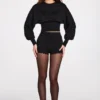 Anele Knit Long-Sleeve Cardigan in Black Anele Knit Long-Sleeve Cardigan in Black