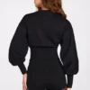 Anele Knit Long-Sleeve Cardigan in Black Anele Knit Long-Sleeve Cardigan in Black