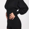 Anele Knit Long-Sleeve Cardigan in Black Anele Knit Long-Sleeve Cardigan in Black