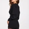 Anele Knit Long-Sleeve Cardigan in Black Anele Knit Long-Sleeve Cardigan in Black