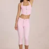 Anessa Mid-Rise Capri Jeans in Blossom Pink Anessa Mid-Rise Capri Jeans in Blossom Pink