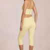 Anessa Mid-Rise Capri Jeans in Lemon Yellow Anessa Mid-Rise Capri Jeans in Lemon Yellow