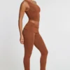 Anona Mid Rise Modal Cashmere Blend Trousers in Chestnut Brown Anona Mid Rise Modal Cashmere Blend Trousers in Chestnut Brown