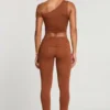 Anona Mid Rise Modal Cashmere Blend Trousers in Chestnut Brown Anona Mid Rise Modal Cashmere Blend Trousers in Chestnut Brown